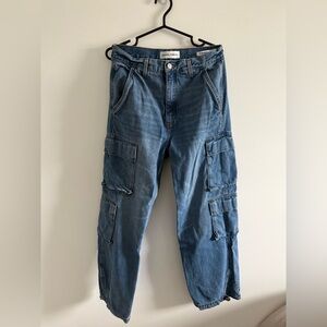 Denim Forum 90s Millie High Rise Cargo Jean Size 28